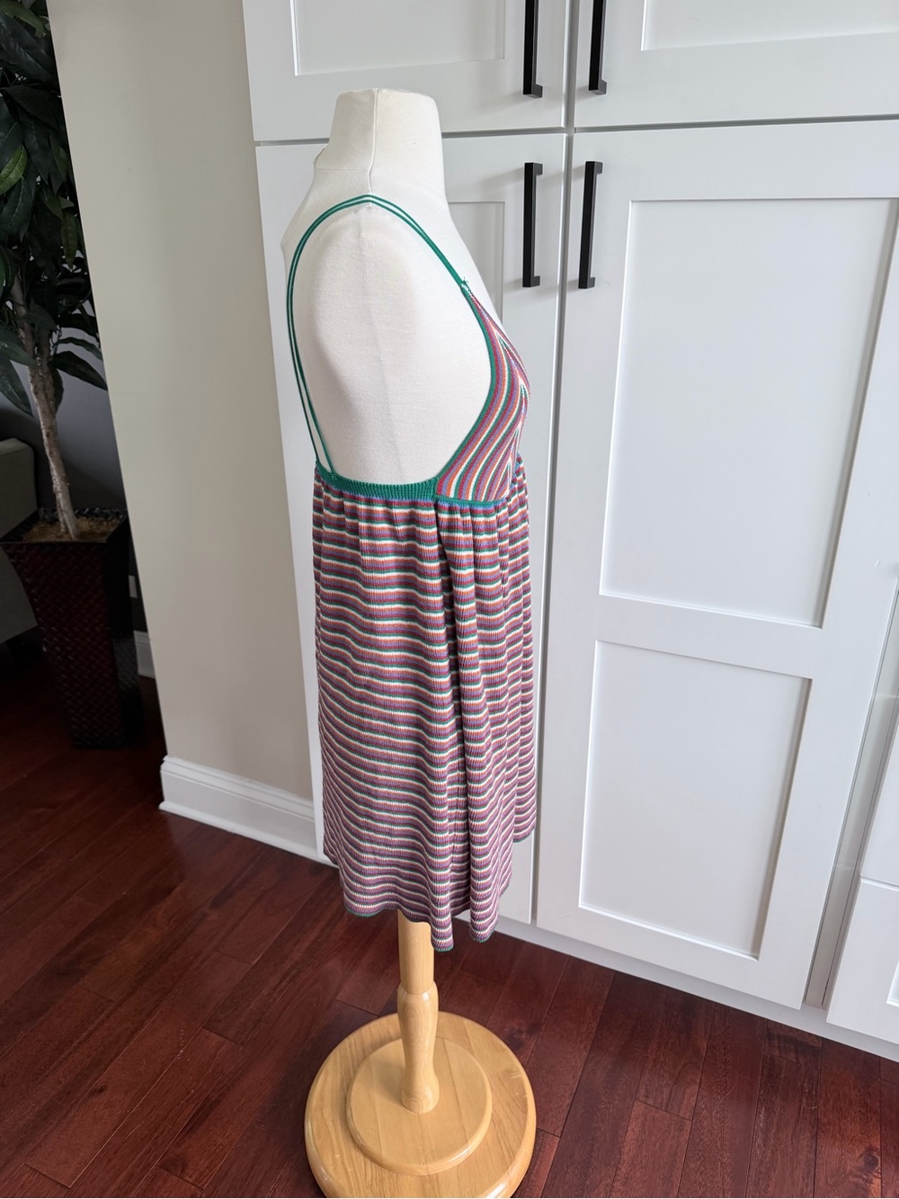 ZARA Striped Knit Dress Size Small Boho Hippie Festival - Picture 6 of 11